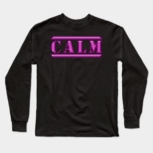 Calm Pink Long Sleeve T-Shirt